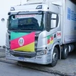 Caminhão partindo para Porto Alegre